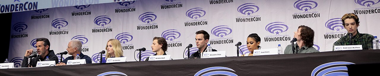 The cast of Dark Phoenix at the 2019 WonderCon in Anaheim, California.