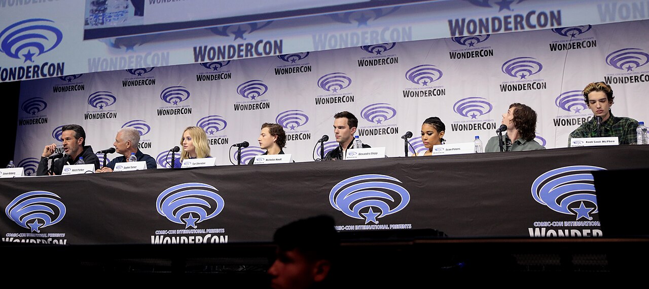 The cast of Dark Phoenix at the 2019 WonderCon in Anaheim, California.