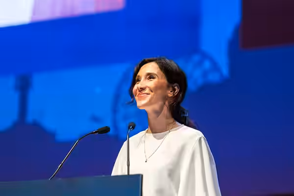 Sibel Kekilli at the Hugo Awards Ceremony, Worldcon, Helsinki. (2017)