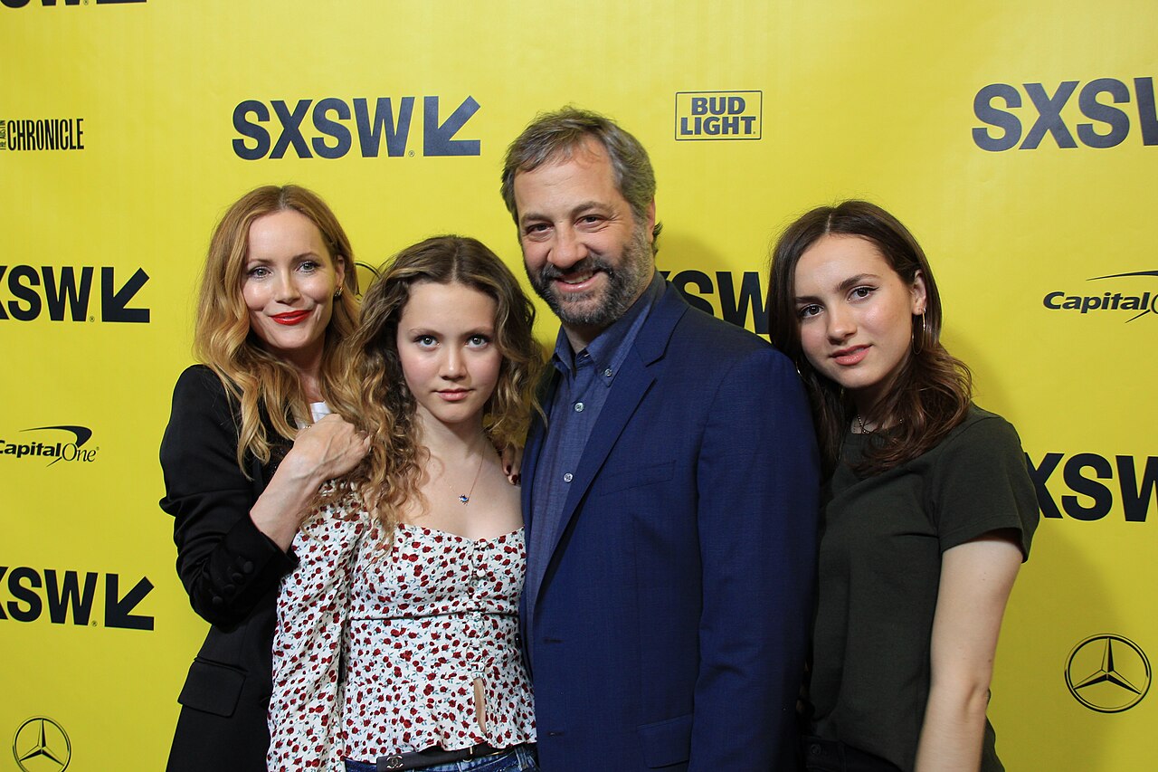 Leslie Mann, Iris Apatow, Maude Apatow and Judd Apatow at SXSW Red Carpet premiere of BLOCKERS (2018)