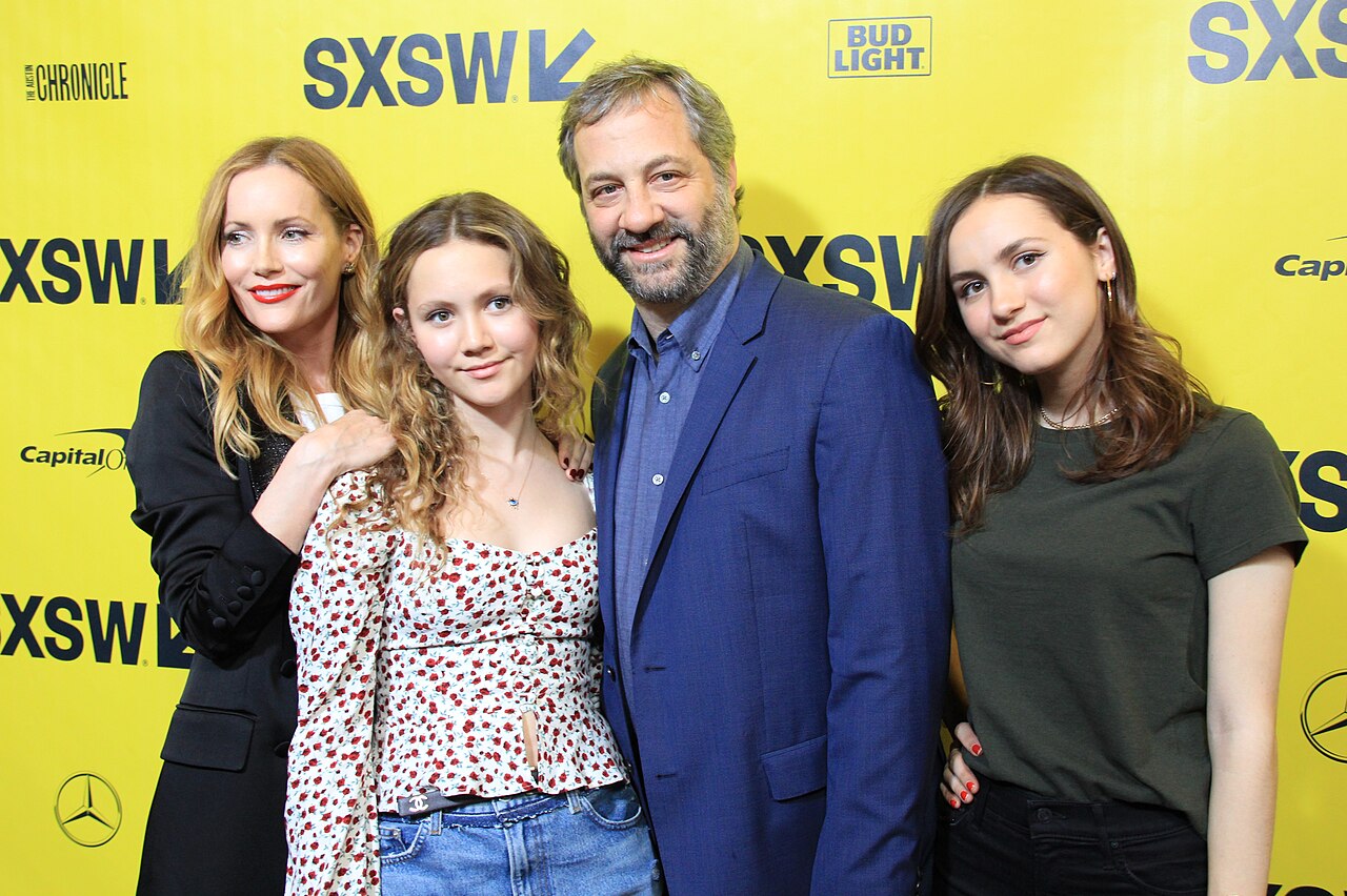 Leslie Mann, Iris Apatow, Maude Apatow and Judd Apatow at SXSW Red Carpet premiere of BLOCKERS (2018)