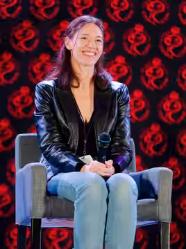 Katie Parker on the main stage at Rose City Comic Con (2025)