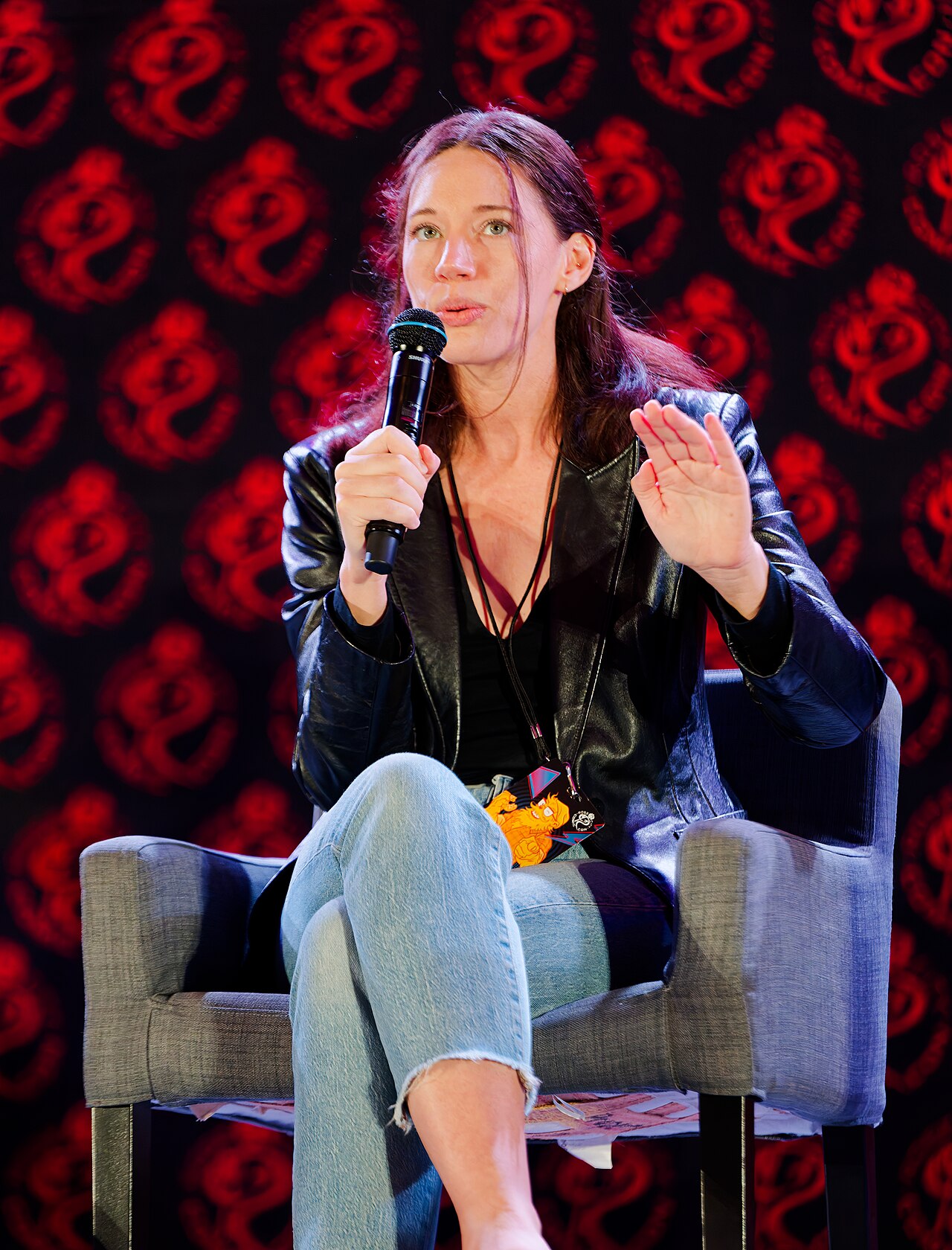 Katie Parker on the main stage at Rose City Comic Con (2025)