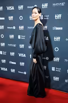 Sandrine Holt, actor, at the 2024 Toronto International Film Festival (TIFF) for the movie The Shrouds.
