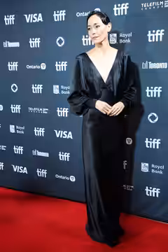 Sandrine Holt, actor, at the 2024 Toronto International Film Festival (TIFF) for the movie The Shrouds.