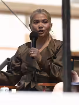 Hayley Kiyoko, author, at Los Angeles Times Festival of Books 2026 in Los Angeles, California