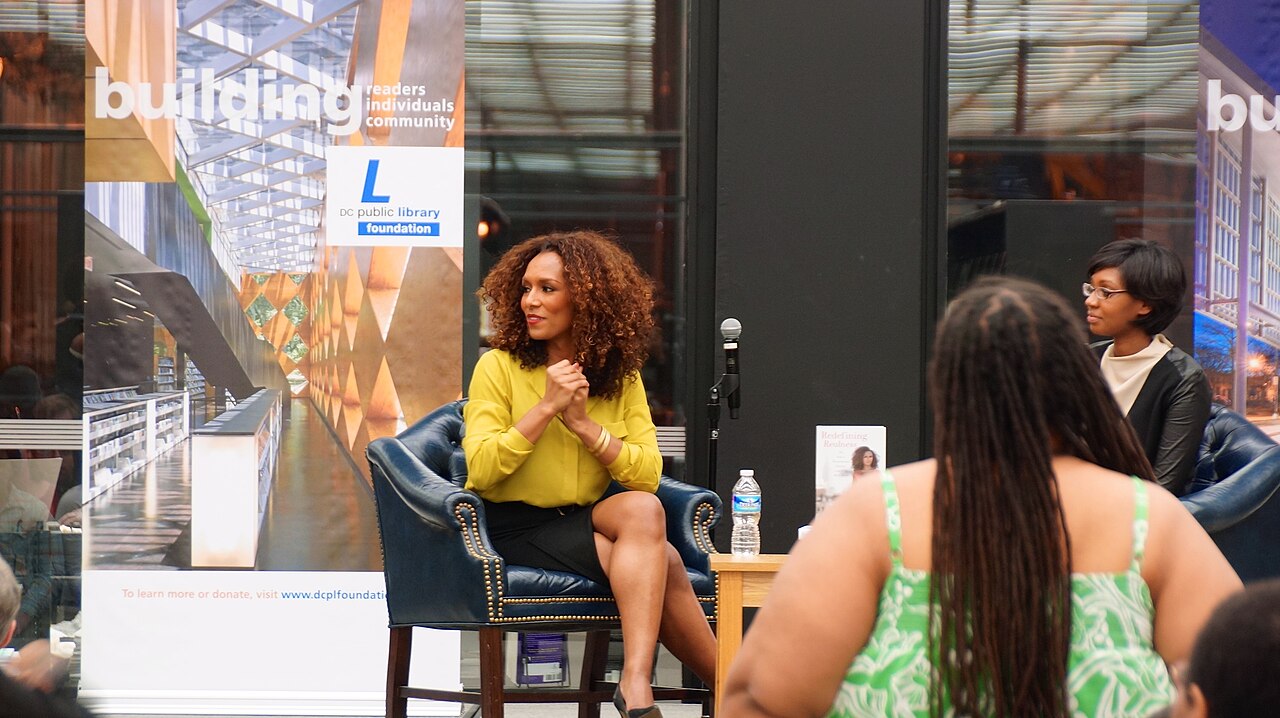 Bestselling author of "Redefining Realness" Janet Mock fills the the Martin Luther King, Jr. library in downtown Washington, DC USA (2014)
