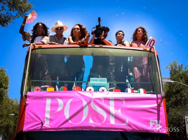 Stars from the show "Pose" at Los Angeles Pride Parade (2018)