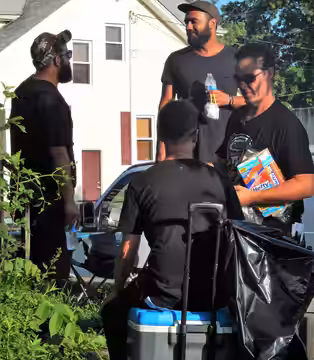 Photos of actors &amp; film crew working on the movie "Sollers Point" - parts of which were filmed in Dundalk, Md.. The photographs feature people in the crew w (2016)