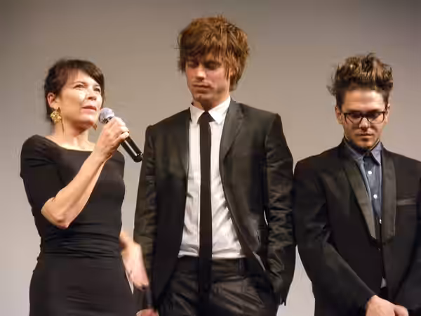 From left to right, en:Anne Dorval, en:François Arnaud (actor), and en:Xavier Dolan. At the en:Isabel Bader Theatre during the 2009 Toronto International Film F