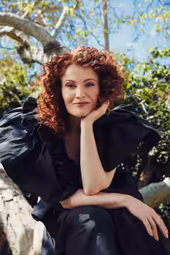 Rebecca Wisocky in Country Living (2024), Photographer: Sela Shiloni, Hair: Richard Grant, Makeup: Alexis Walker, Stylist: Mickey Freeman