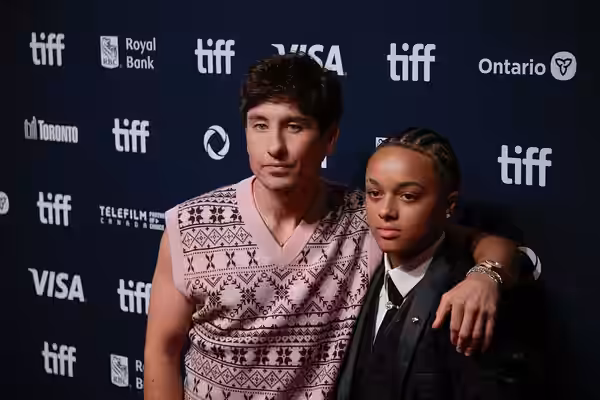 Barry Keoghan and Nykiya Adams, actors, at the 2024 Toronto International Film Festival (TIFF) for the movie Bird.