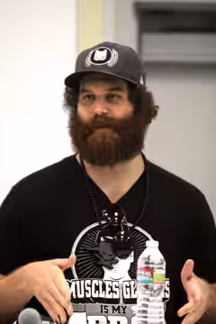 Harley Morenstein speaking at VidCon 2012 at the Anaheim Convention Center in Anaheim, California. Please attribute to Gage Skidmore if used elsewhere.