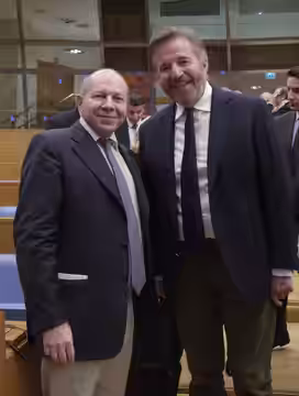 SECRETARY GENERAL ITALY-USA FOUNDATION CORRADO MARIA DACLON; ACTOR CHRISTIAN DE SICA (2016)