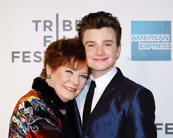 Polly Bergen and Chris Colfer at the 2012 Tribeca Film Festival premiere of Struck by Lightning.