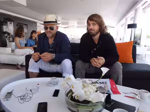French filmmakers Franck Khalfoun and Alexandre Aja. (2012)
