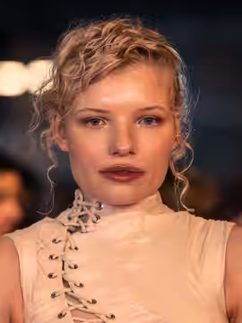 Luisa-Céline Gaffron on the red carpet at the 2025 Berlin International Film Festival