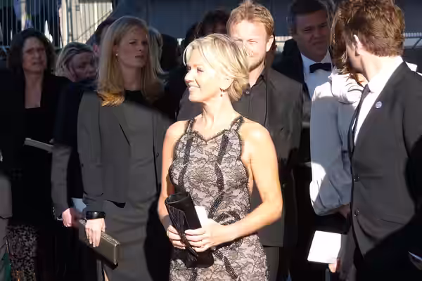 British presenter Lisa Maxwell at the 2009 BAFTA award ceremony in London.