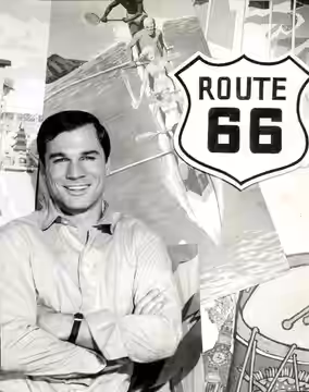 Publicity photo of George Maharis from the television program Route 66.