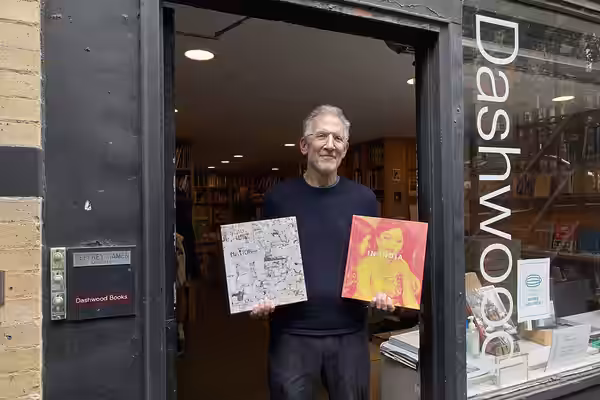Mitch Epstein at Dashwood Books, 2021 photo by Ryan Spencer