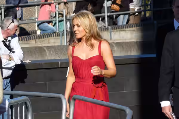 Actress Patsy Kensit. On the red carpet at the BAFTA Awards, held at the Royal Festival Hall, on the Southbank in London. (2009)