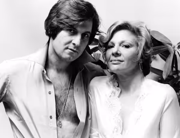 Photo of Joseph Bologna and Renee Taylor (husband and wife in real life) from a television special they wrote and performed in from 1974.