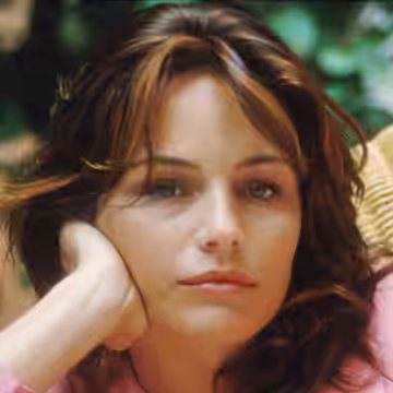 L'attrice Francesca Neri alla Mostra del cinema di Venezia del 1990