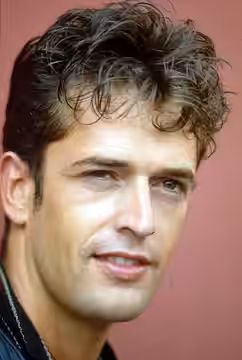 L'attore Rupert Everett alla Mostra del cinema di Venezia del 1985