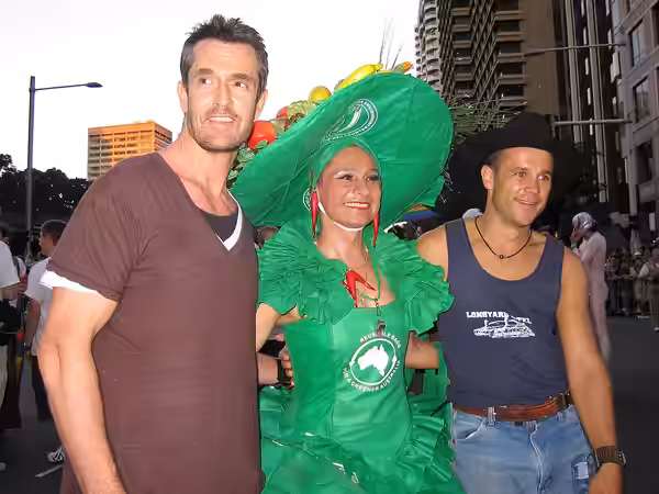 British actor Rupert Everett at the 2007 Sydney Gay and Lesbian Mardi Gras.