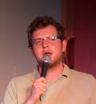 Miles Jupp (born 8 September 1979) is a British actor and comedian. Here he is at The 100 Club. (2009)