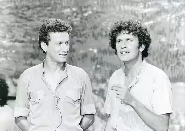 מנחי התוכנית זהו זה! השנים הראשונות מוני מושונוב ודליק ווליניץ
