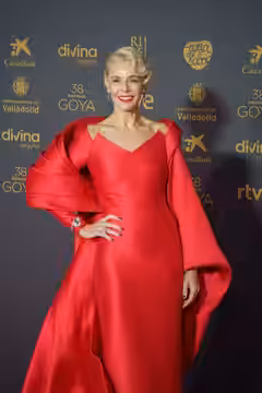 Belén Rueda en la alfombra roja de los Premios Goya 2024 celebrados en Valladolid