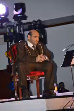 Edgar Vivar at the ITESM-CCM in the "Requiem for Agustin Lara" (2014)