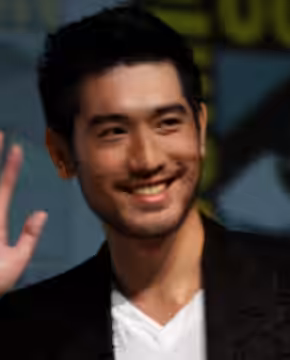 Godfrey Gao speaking at the 2013 San Diego Comic Con International, for "The Mortal Instruments: City of Bones", at the San Diego Convention Center in San Diego