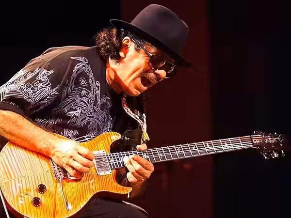 its an image of Carlos Santana
