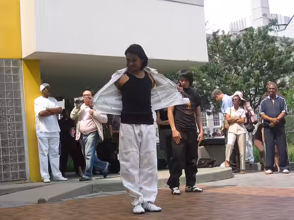 Tony Jaa, Martial Arts demonstration @ The Museum of the Moving Image, Astoria, Queens, NYC 8/20/06 (2006)