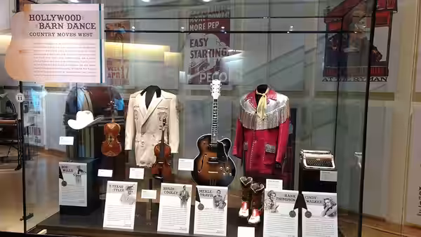 Bob Willis, T. Texas Tyler, Spade Cooley, Merle Travis, Hank Thompson, and Cindy Walker's Stuff at the Country Music Hall of Fame and Museum, 2018