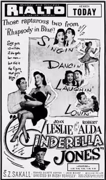 Rialto Theater advertisement for the American musical comedy film Cinderella Jones (1946) - 10 Apr. 1946 Morning Call, Allentown PA