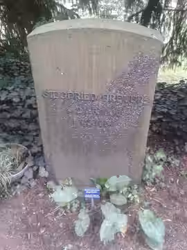 Grabstein, Siegfried Breuer, Göttinger Stadtfriedhof (2014)