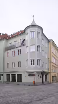 Linz, Altstadt 22, Geburtshaus Hedwig Bleibtreu, Gedenktafel (2010)