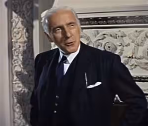 Wilfrid Hyde-White in Let's Make Love - trailer (cropped screenshot) (1960)