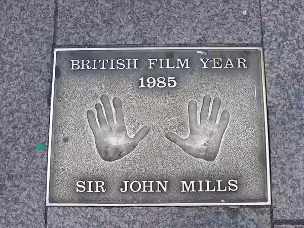 The area of London where UK film premieres take place. With loads of cinemas. Various hand prints in Leicester Square of various film stars. These ones were don (2009)