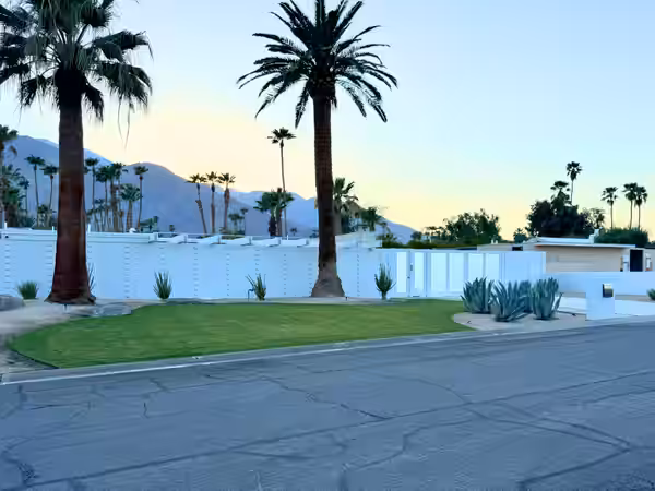 641 N Camino Real. The former home of Tony Curtis and Janet Leigh in Palm Springs, CA (2025)