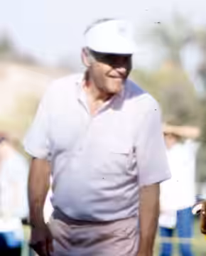 This man was one of my most favorite actors and he was the same on the course as he was on the screen and on TV. Here he muggs for the fans. (2012)