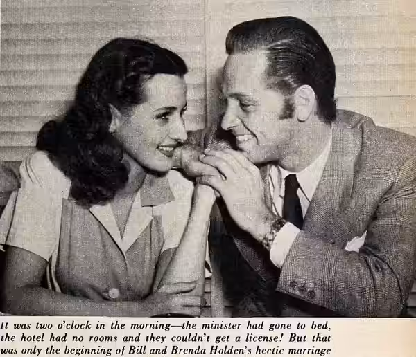 Brenda Marshall and William Holden, 1955