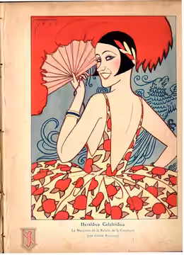 Heráldica Celulóidica. La Marquesa de la Falaise de la Coudrayer (née Gloria Swanson).