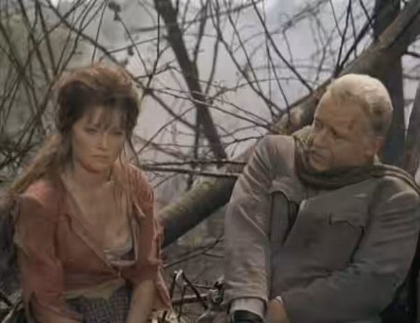 Virna Lisi e Rod Steiger in una scena del film La ragazza e il generale (1967)