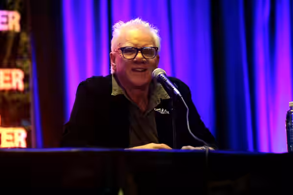 Malcolm McDowell speaking at the 2016 Mad Monster Arizona at the We-Ko-Pa Resort &amp; Conference Center in Scottsdale, Arizona. Please attribute to Gage Skidmo
