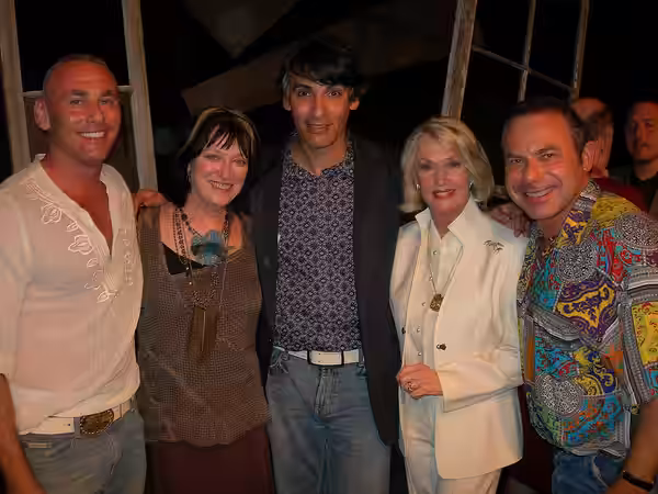 Shambala Benefit Performance of "The Birds" — the stage version, in Hollywood, California, May 2006. (L-R) Shambala supporter Don Norte, Veronica Cartwright, pl
