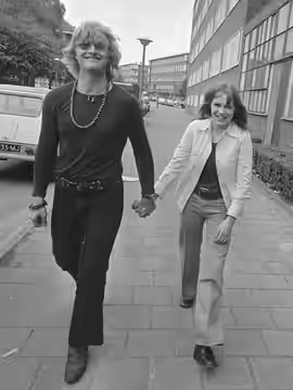 Verfilming van Turks Fruit (naar de roman van Jan Wolkers uit 1969) door Paul Verhoeven: Rutger Hauer en Monique van de Ven 7 juni 1972